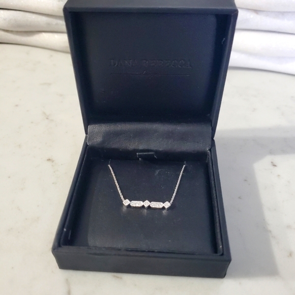 Dana Rebecca Station Diamond Bar Necklace - Picture 2 of 5